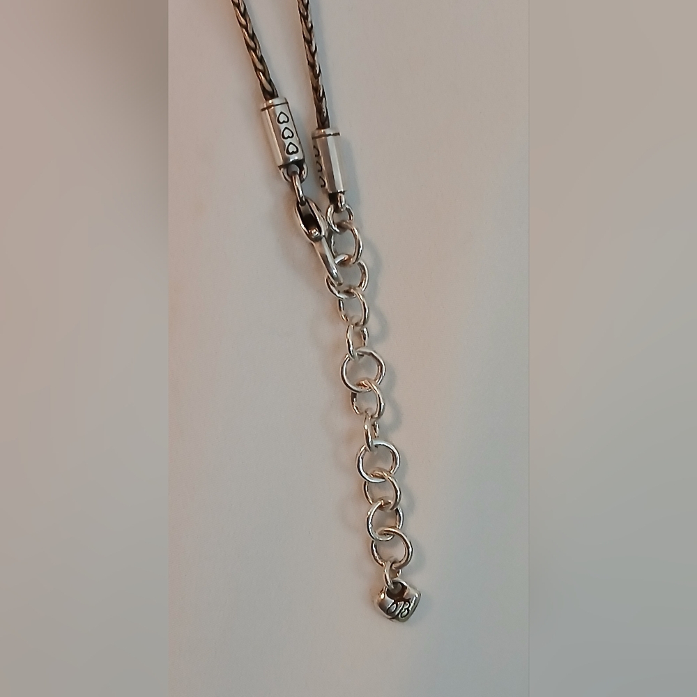 Brighton Silver Heart Badge Locket Necklace - Picture 5 of 6